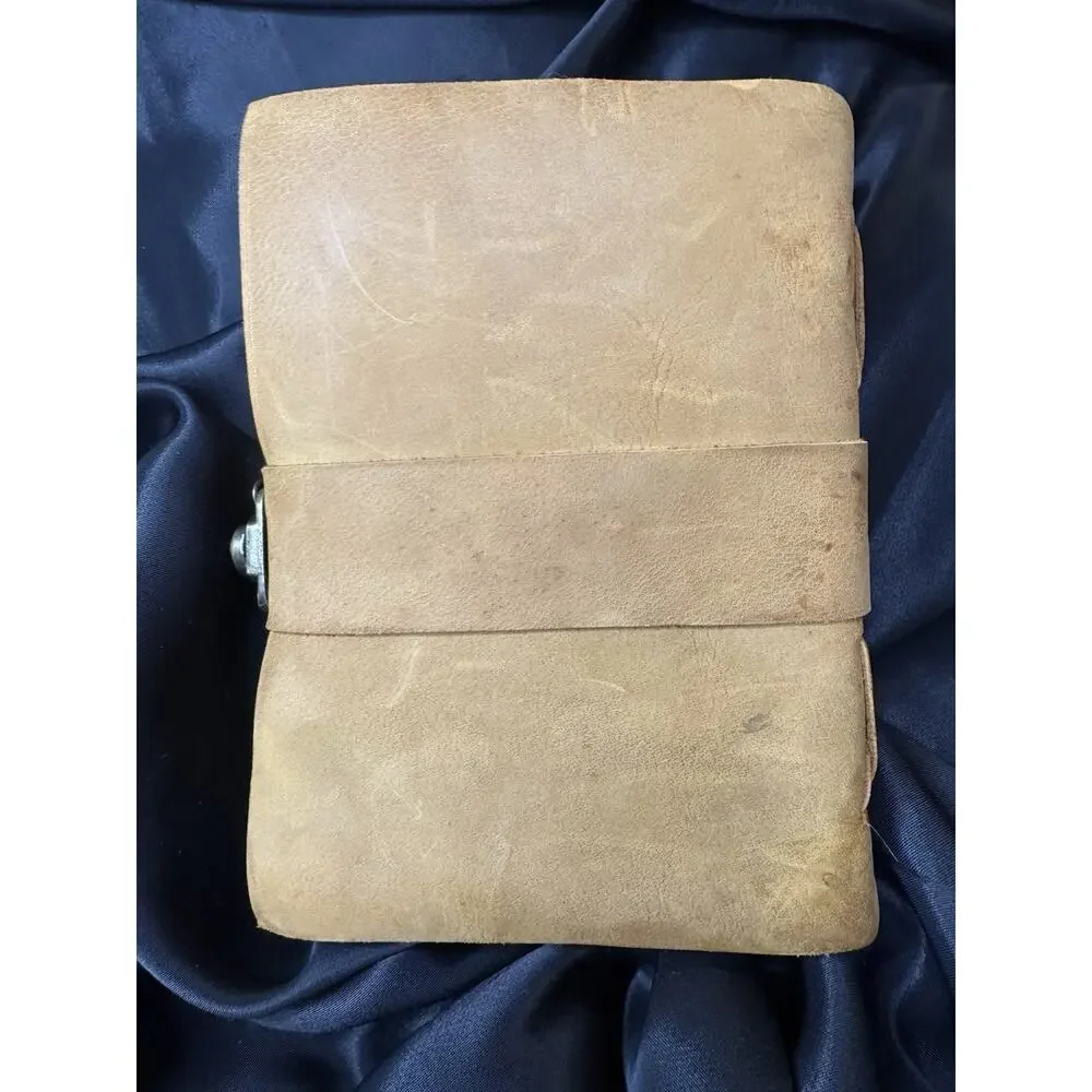 ‎NW/OT Nomad Crafts Co Vintage Leather Journal Handmade Deckle Edge ‎7”x5” Brn